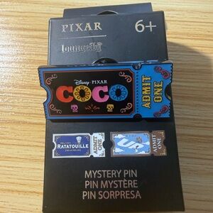 Loungefly Disney Pixar Coco Mystery Pin - Black and Blue with Colorful Accents